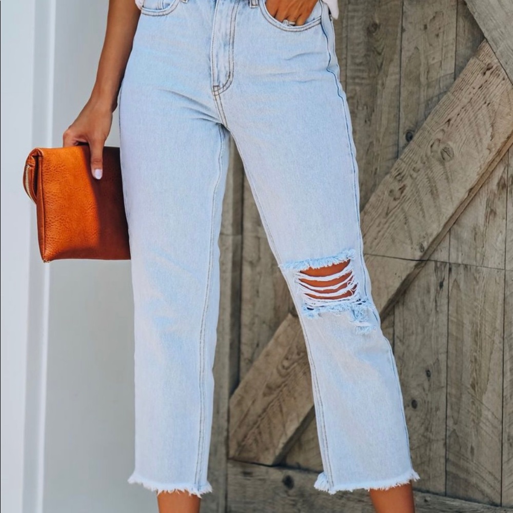 Cropped jeans